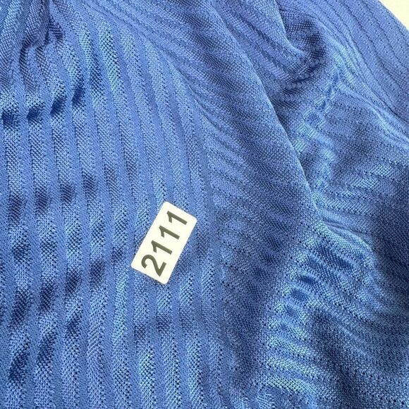 Ming Wang Dress Womens Small Jacquard Textured Royal Blue Sleeveless Bodycon - Picture 7 of 7